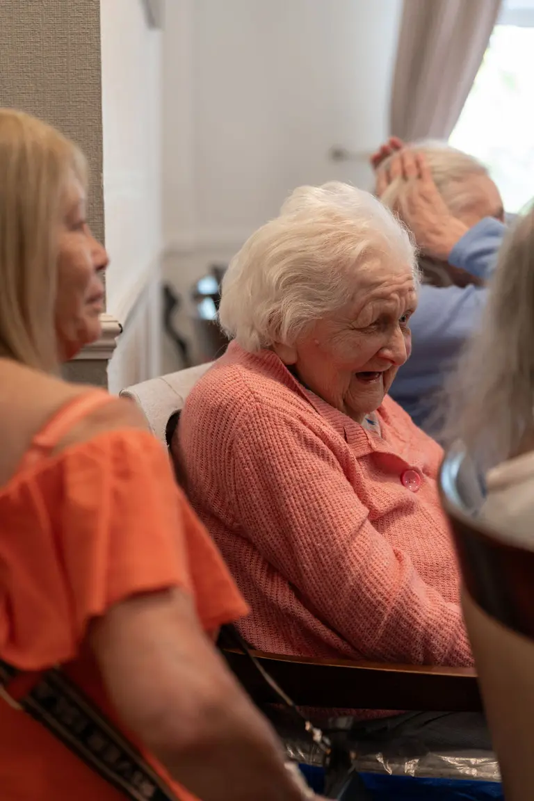 The old-style cinema room at Aria Care Home